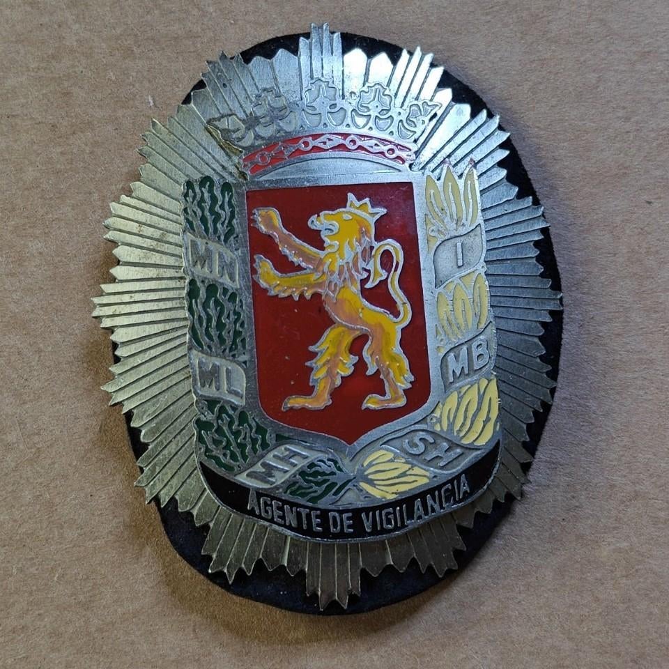 Ancien insigne de la police de Saragosse, Enlèvement ou Envoi, Autres, Emblème ou Badge