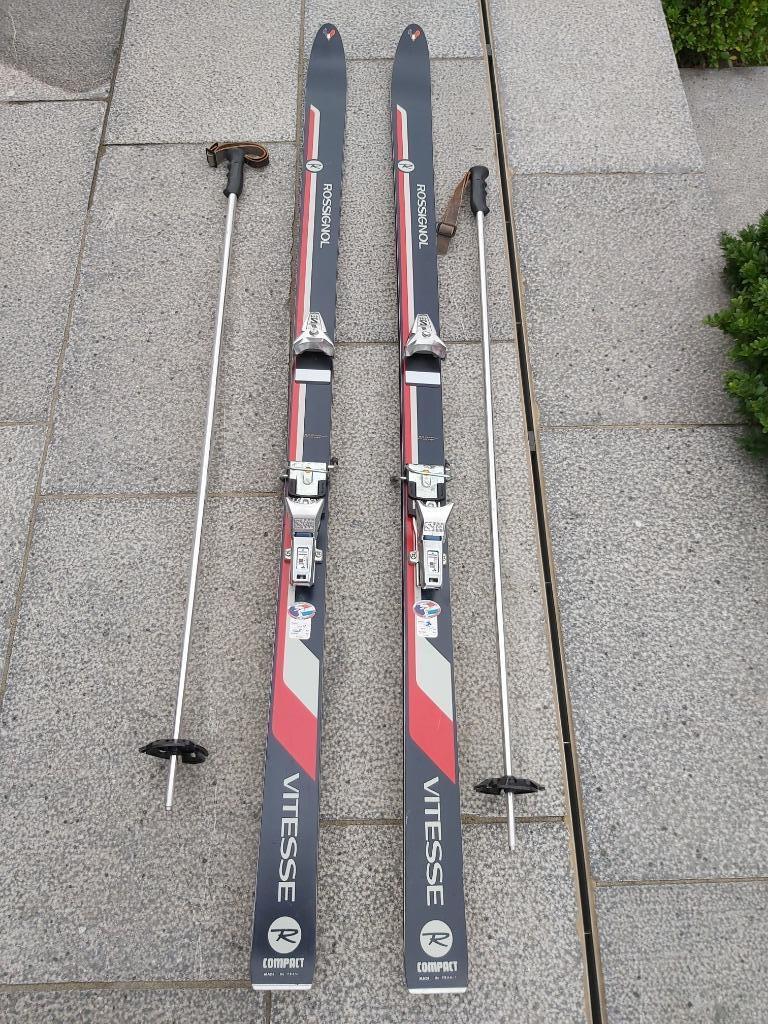 Ski’s, Rossignol, met ski stokken, 1 keer gebruikt, 180 cm, Sport en Fitness, Ophalen, 160 tot 180 cm, Stokken, Rossignol
