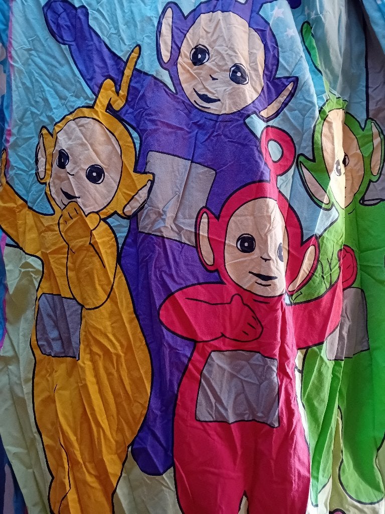 Housse couette teletubbies, Enlèvement