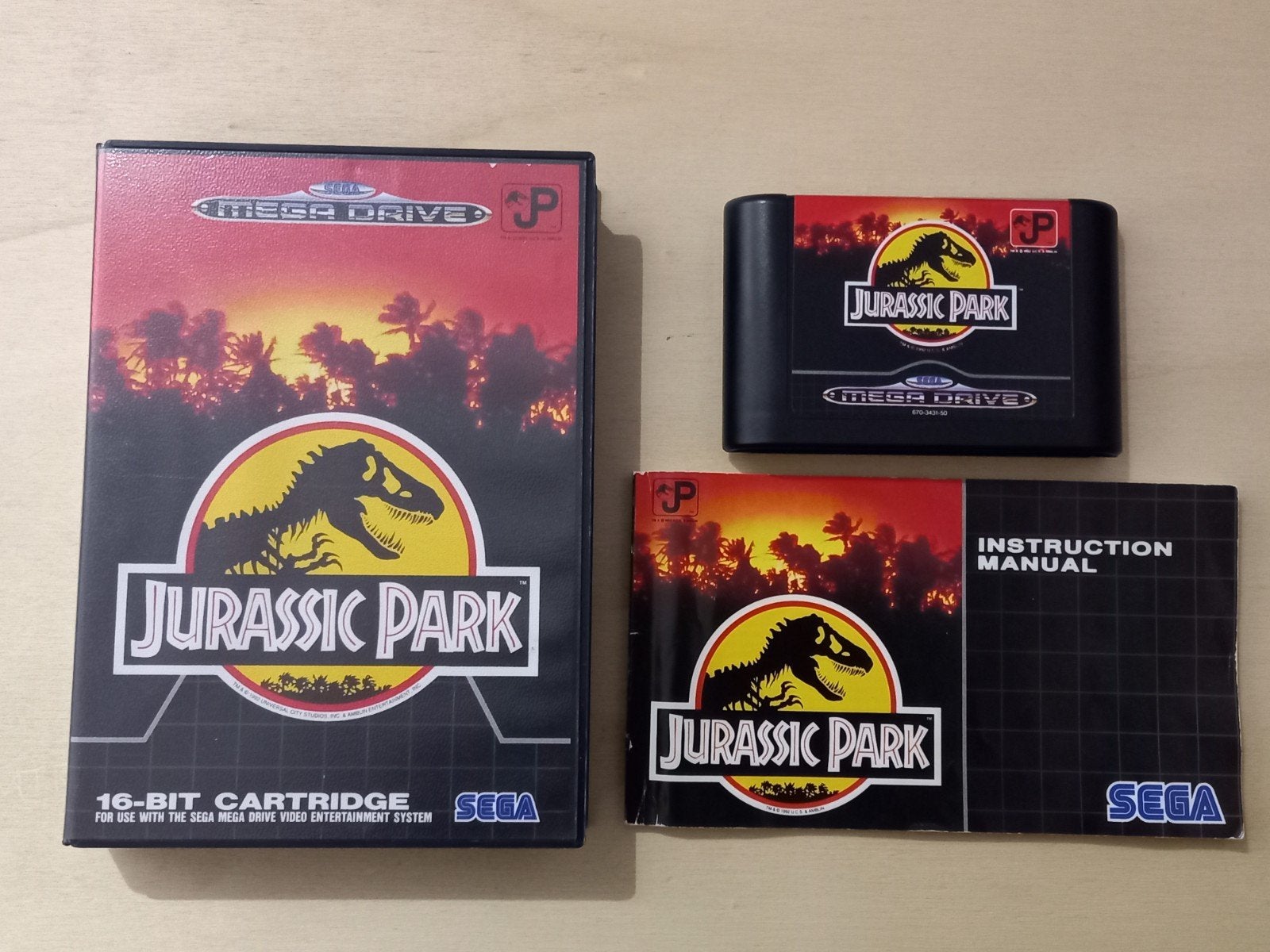 SEGA Mega Drive - Jurassic Park complet, Enlèvement ou Envoi, 1 joueur, À partir de 12 ans, Aventure et Action