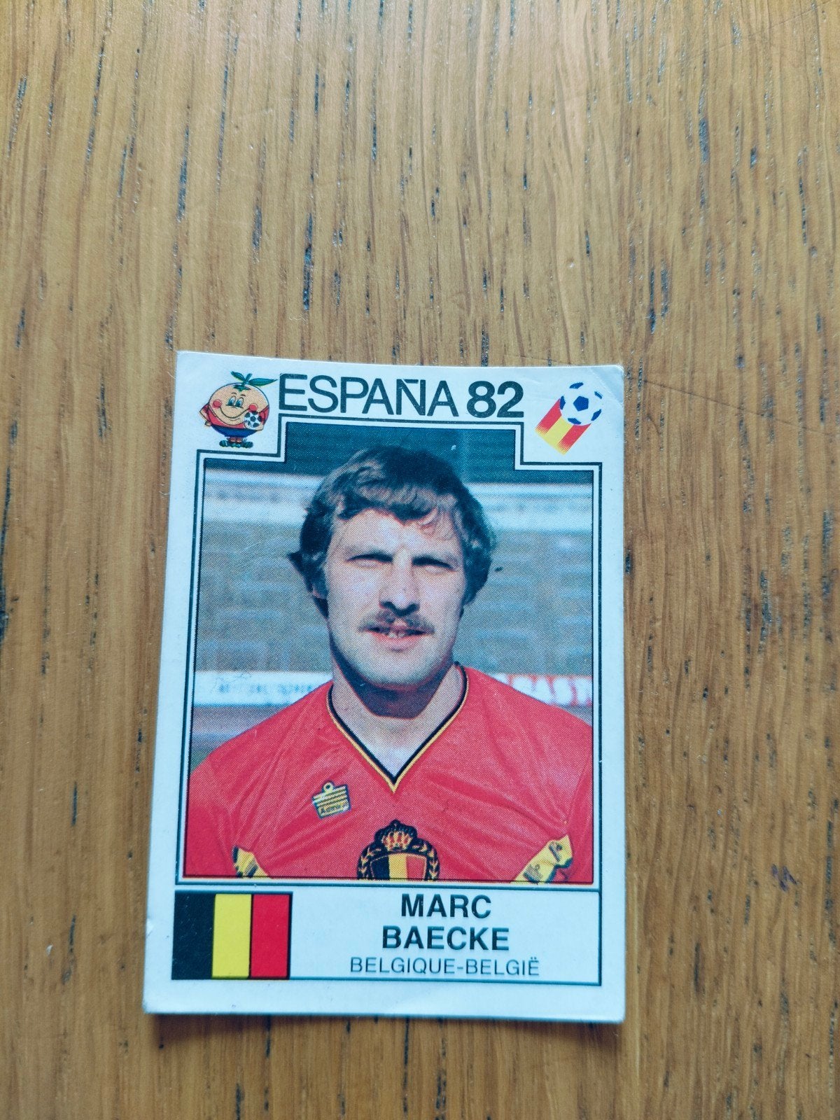 Panini sticker Espana82 Marc Baecke België, Collections, Enlèvement ou Envoi