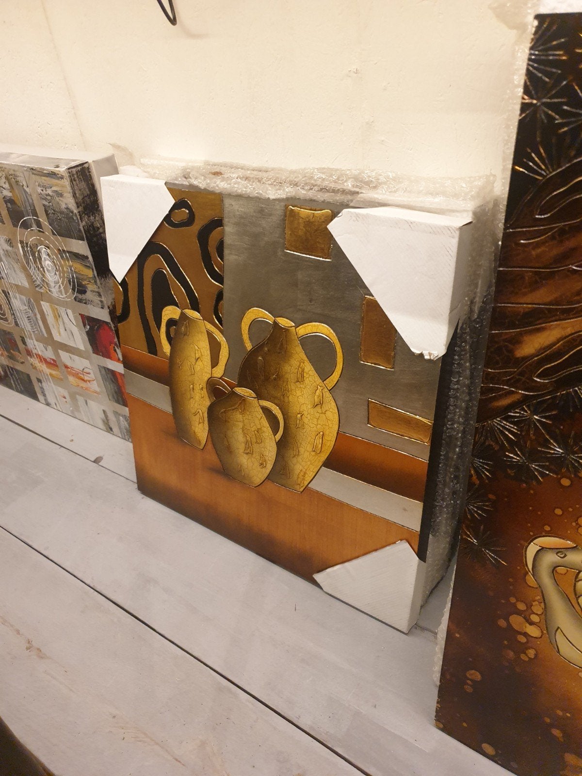 Panneau : différentes images sur bois gravées, Enlèvement