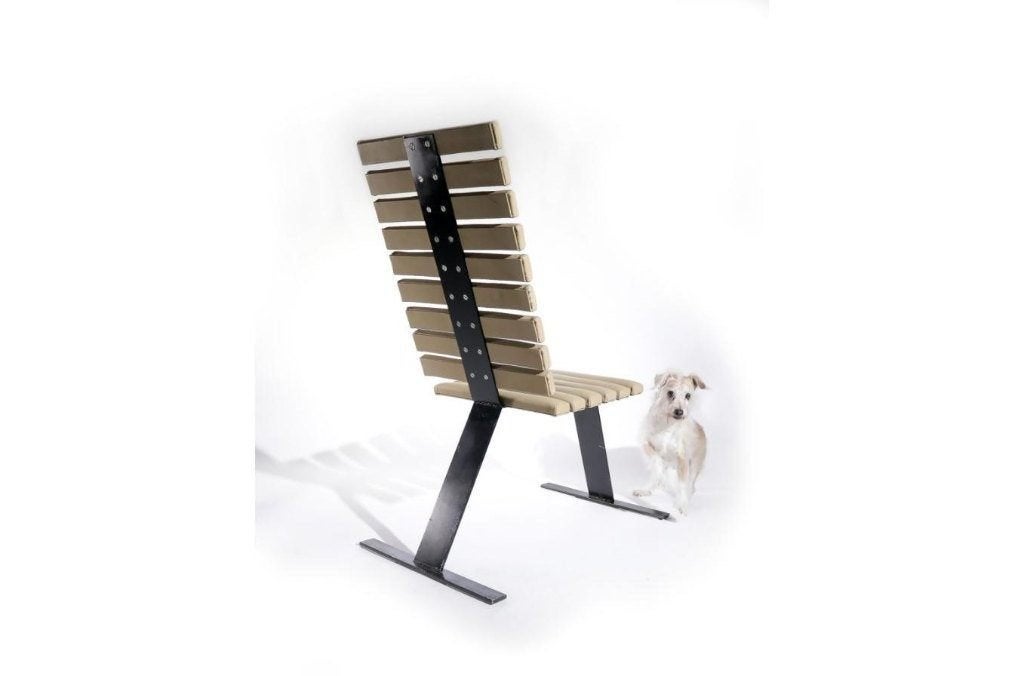 Chaise côtelée au design rare du milieu du siècle, années 80, Antiquités & Art, Enlèvement
