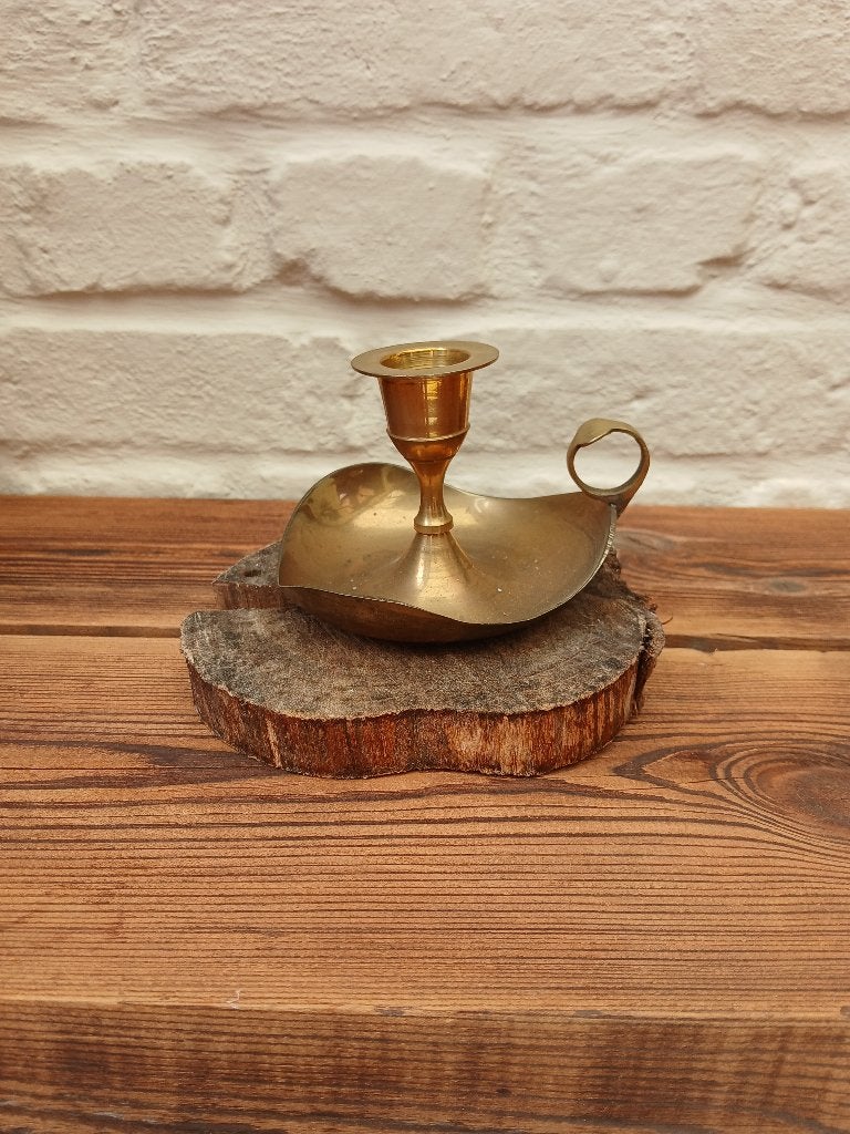 Koperen kaarsenhouder, Antiek en Kunst, Ophalen of Verzenden, Koper
