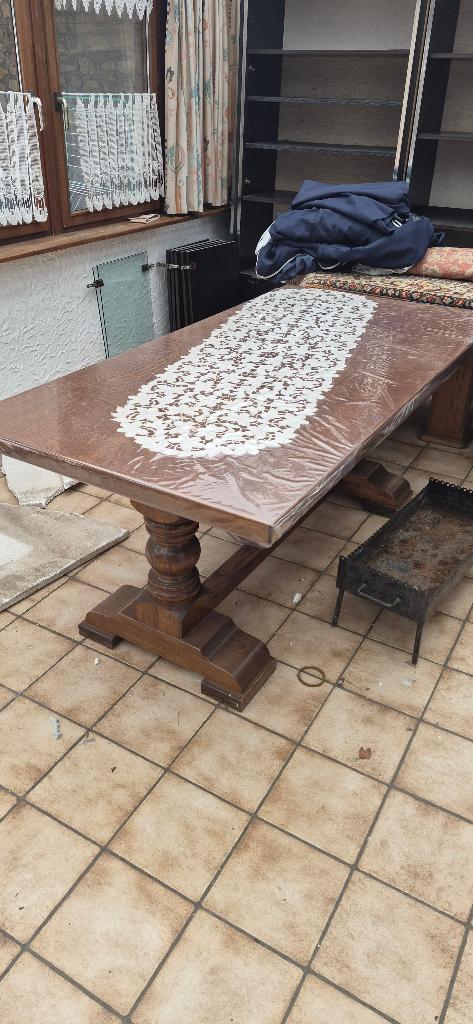 massief eikenhouten kloostertafel, Ophalen