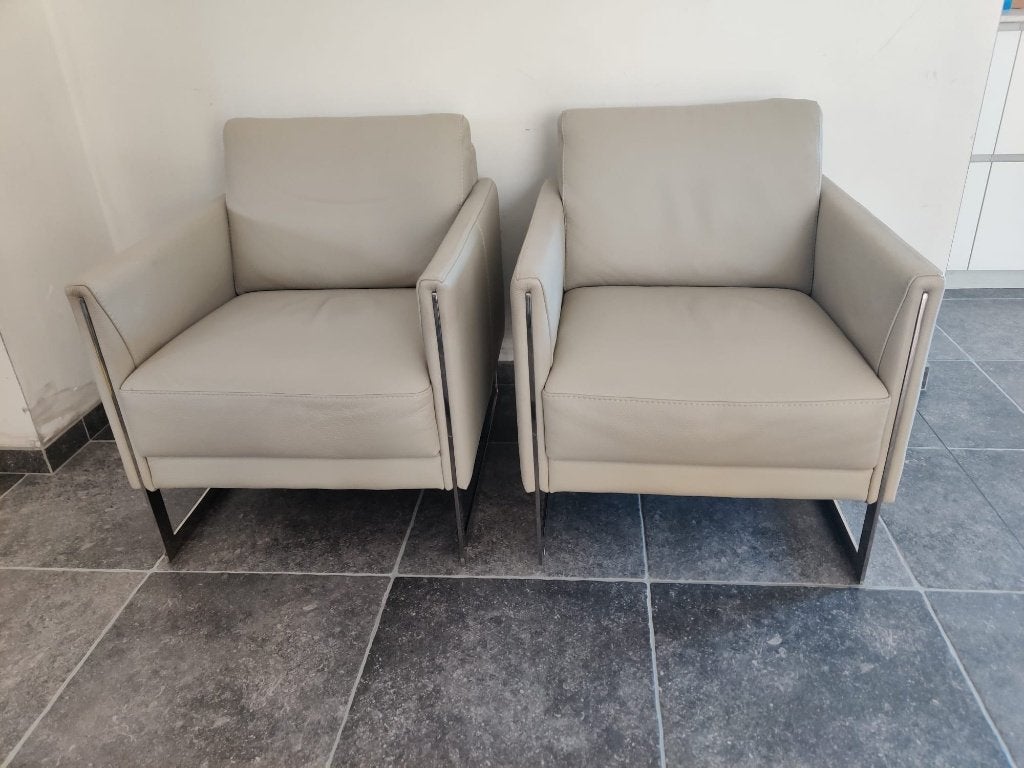 2 Calia fauteuils, Enlèvement, Comme neuf, Cuir
