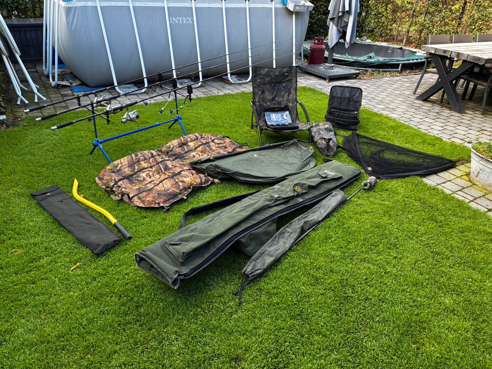 Complete karperuitrusting!, Watersport en Boten, Ophalen, Gebruikt, Complete set