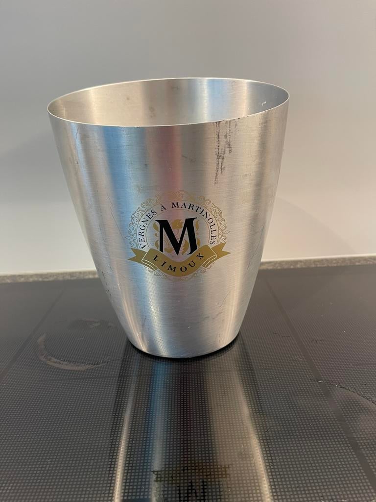 Vintage champagnekoeler  Franse wijnhuis Vergnes Martinolles, Huis en Inrichting, Emmers, Gebruikt, Ophalen of Verzenden