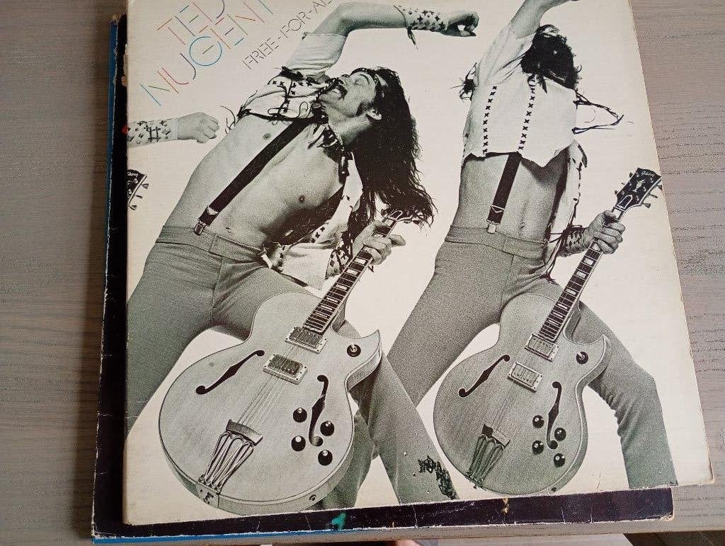 Ted Nugent - Free for all, Cd's en Dvd's, Vinyl | Hardrock en Metal, LP, Gebruikt, Verzenden, Fotohoes