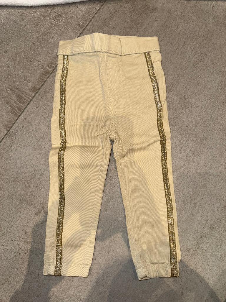 Jeans TQF beige et doré, Enfants & Bébés, Vêtements de bébé | Taille 80, Enlèvement ou Envoi, Trafic, Fille, Pantalon