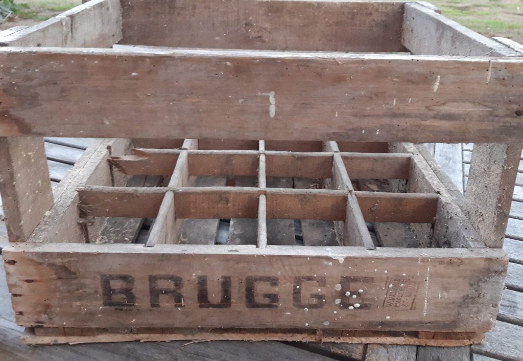 Ancienne caisse à bière 't Hamerken Bruges 1970, Enlèvement ou Envoi, Utilisé, Autres types, Autres marques