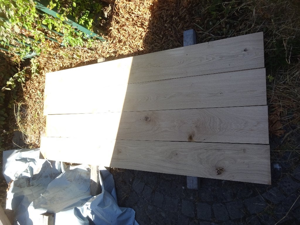 Planche en chêne rabotée +- 2,4 x 20,5 x 170 centimètres, Neuf, Chêne, Moins de 200 cm, Planche