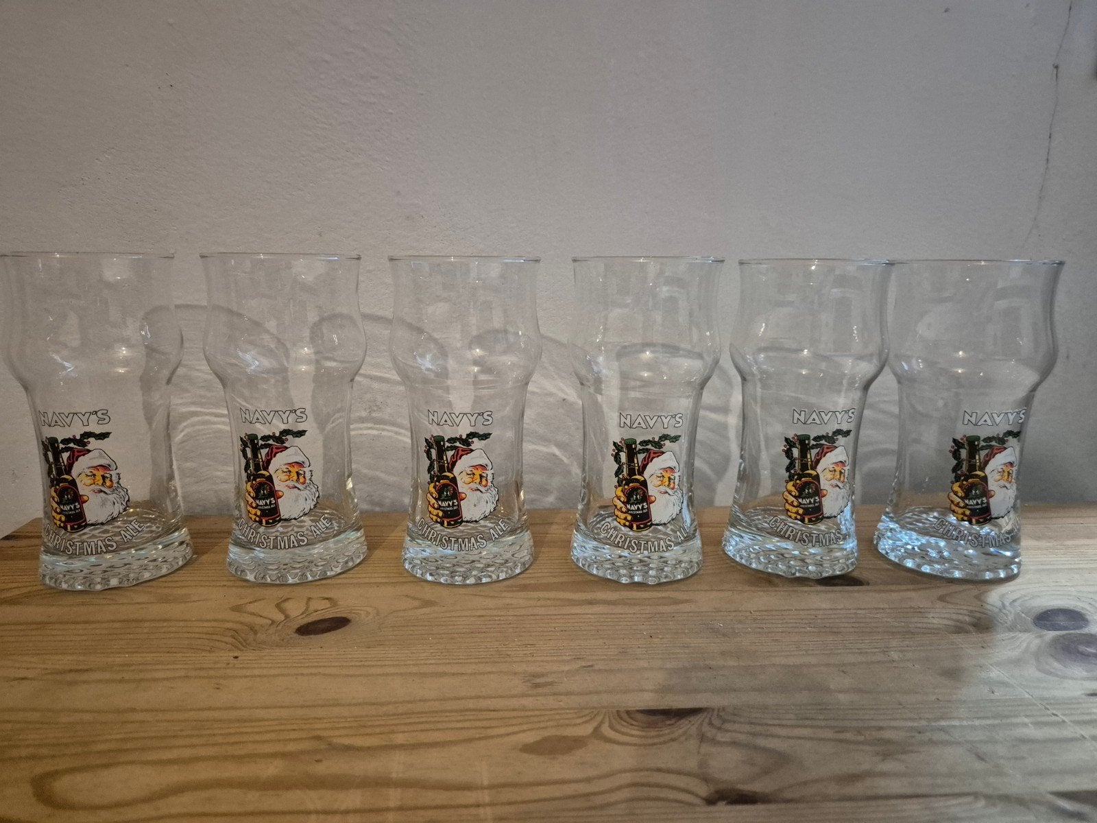 6 verres à bière de Noël Navy's, Collections, Enlèvement ou Envoi