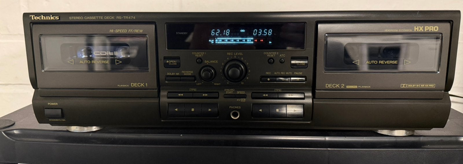 Double platine cassette Technics RS-TR474, Ophalen, Dubbel