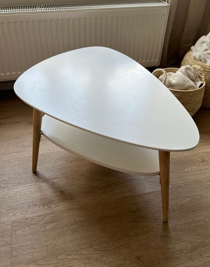Salontafel wit, Huis en Inrichting, Tafels | Salontafels, Ophalen, Zo goed als nieuw