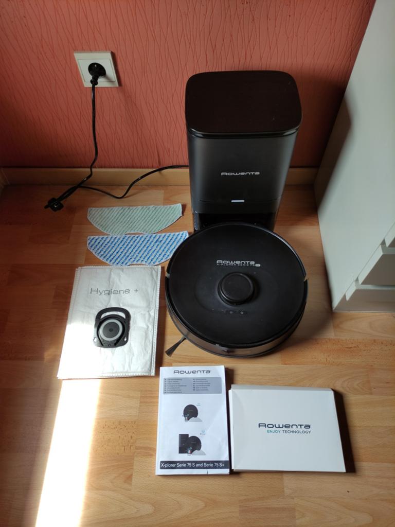 Rowenta X-Plorer 75 S+ Robotstofzuiger + Leegstation, Bedienbaar via app, Robotstofzuiger, Ophalen, Stofzak