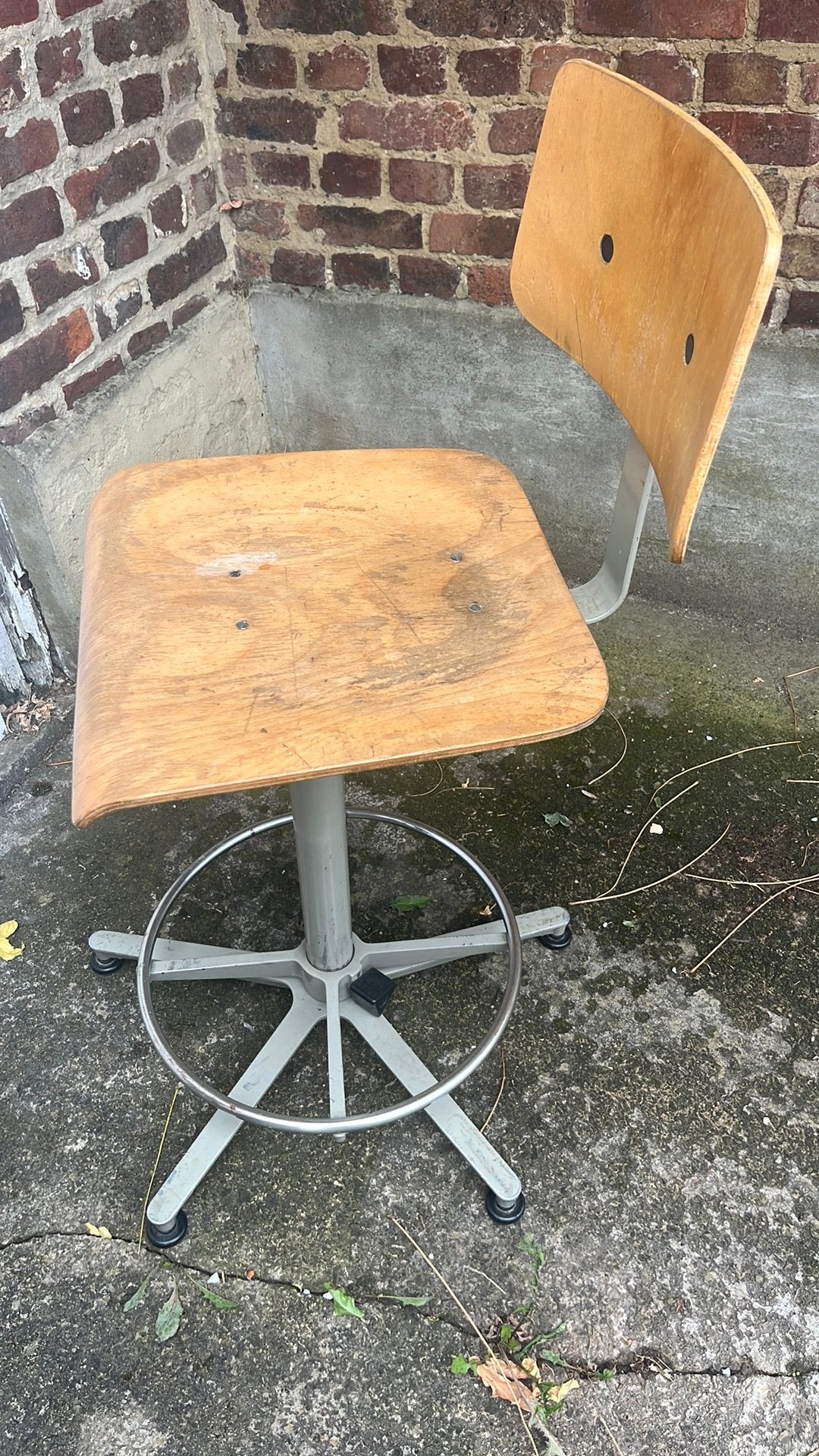 Chaise de bureau vintage, Enlèvement, Utilisé, Jaune, Chaise de bureau