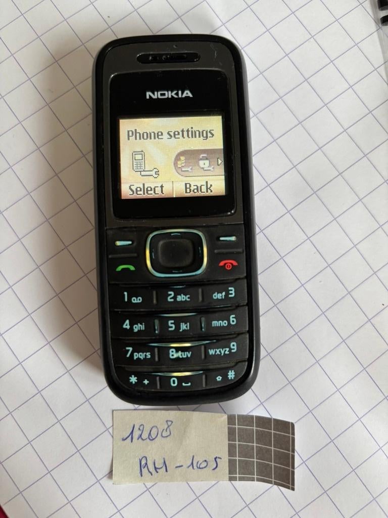 Nokia 1208 (ancien téléphone 2YK), Enlèvement ou Envoi, Utilisé