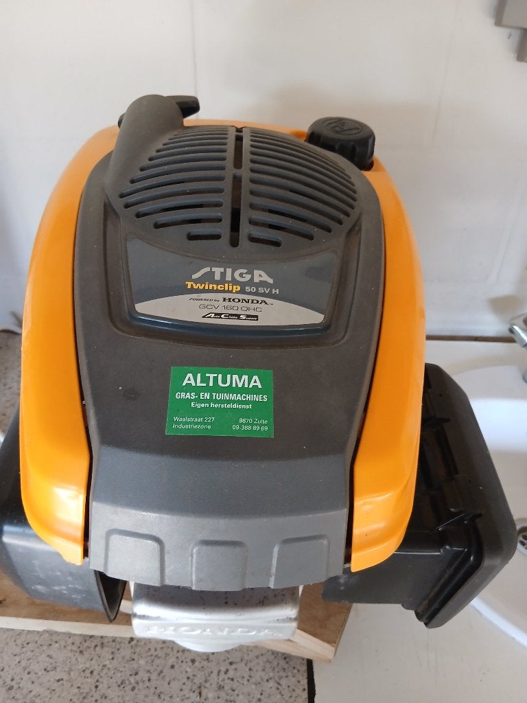 motor grasmachine, Tuin en Terras, Grasmaaiers, Ophalen, Gebruikt, Benzine-grasmaaier, Honda