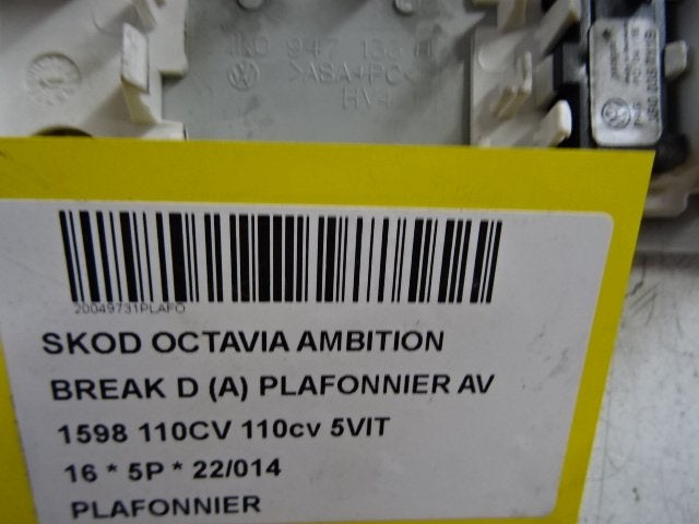 BINNENVERLICHTING Skoda Octavia Combi (5EAC) (1K0947133H), Gebruikt, Skoda