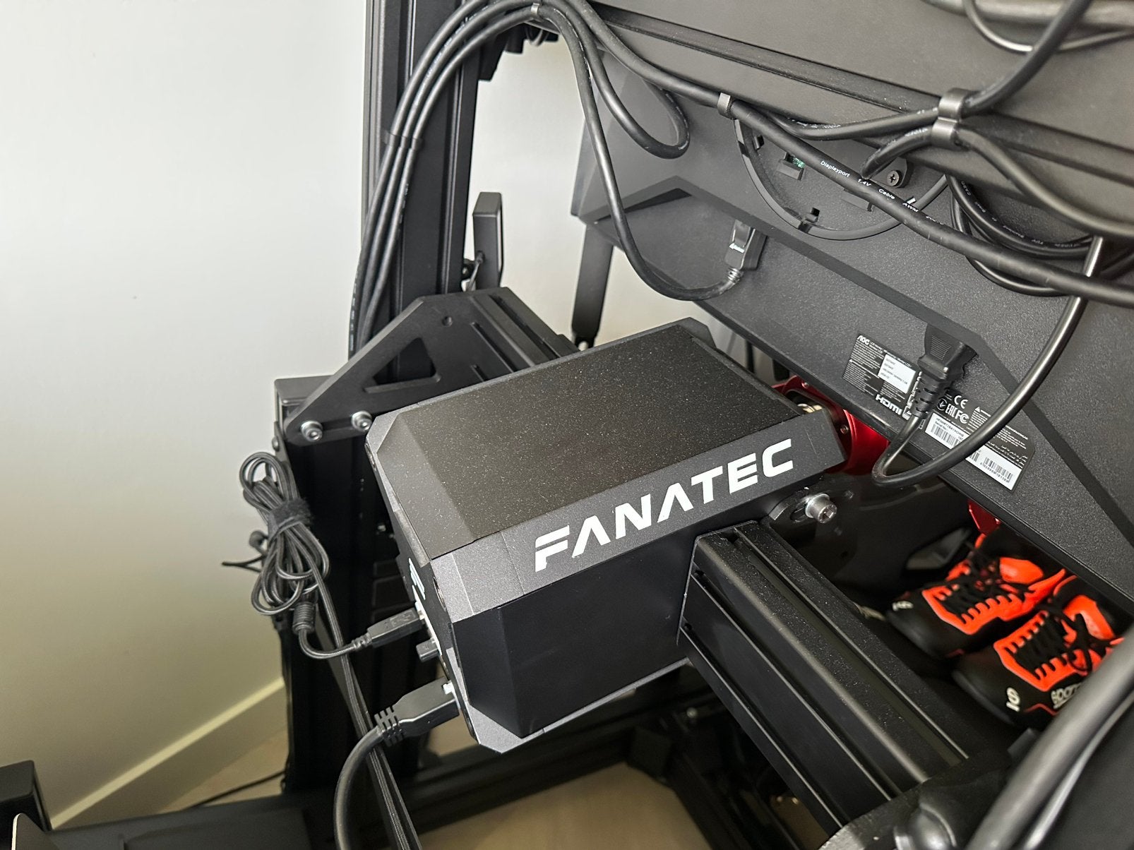 Fanatec Podium DD1 QR2 + Formula v2 Advance Paddle Module, Computers en Software, Joysticks, Ophalen, Zo goed als nieuw