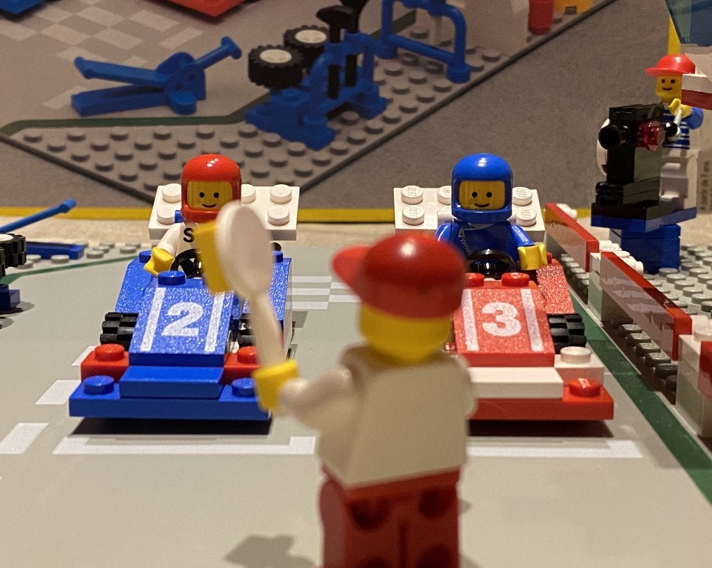 Lego 6381 - Motor Speedway, Ophalen of Verzenden, Gebruikt, Compleet, Lego