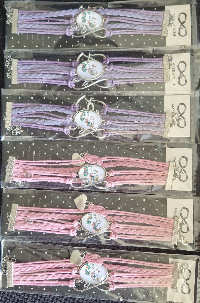 Unicorn armbanden, Kinderen en Baby's, Kindermode-accessoires, Meerkleurig, Verzenden, Unicorn, Sieraden
