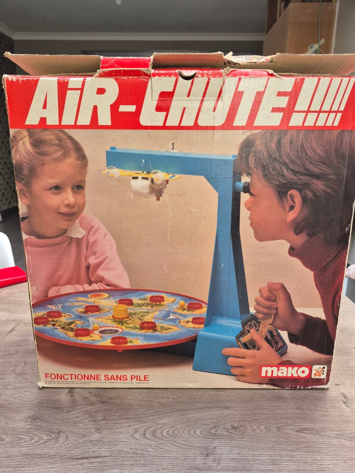 Air chute speelgoed jaren 80, Hobby en Vrije tijd, Gezelschapsspellen | Overige, Ophalen