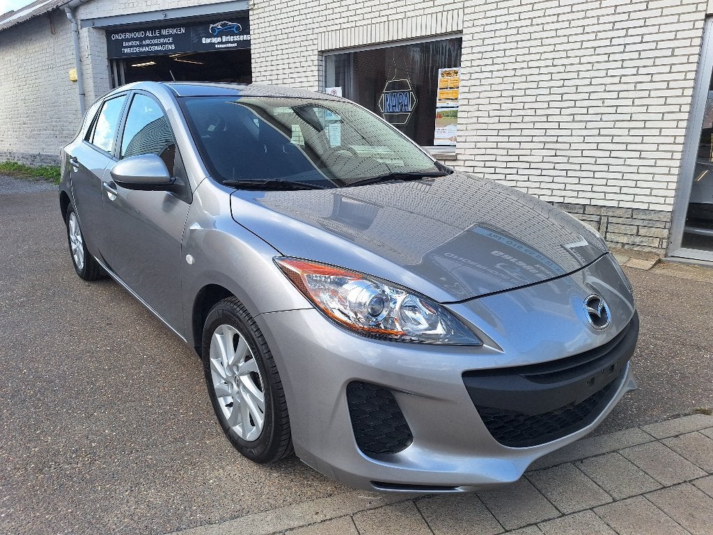 Mazda3 HATCH 1.6L 105 hp Active + auto AC + TT navi 5MT, Auto's, Euro 5, Mistlampen, Zwart, Bedrijf