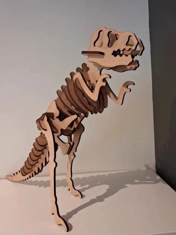 Houten puzzel: T-rex dino, Ophalen of Verzenden, Nieuw, Overige typen