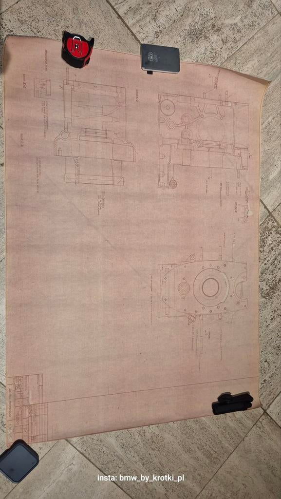 115x84cm bmw r100 schéma du bloc moteur r90 r80 r75, Motoren, Ophalen of Verzenden
