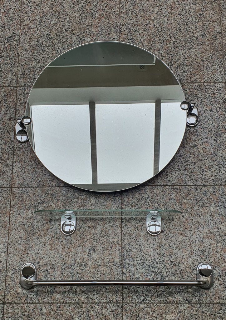 Chrome badkamer garnituur met ledlamp, Ophalen, Zo goed als nieuw, Overige kleuren, Overige typen
