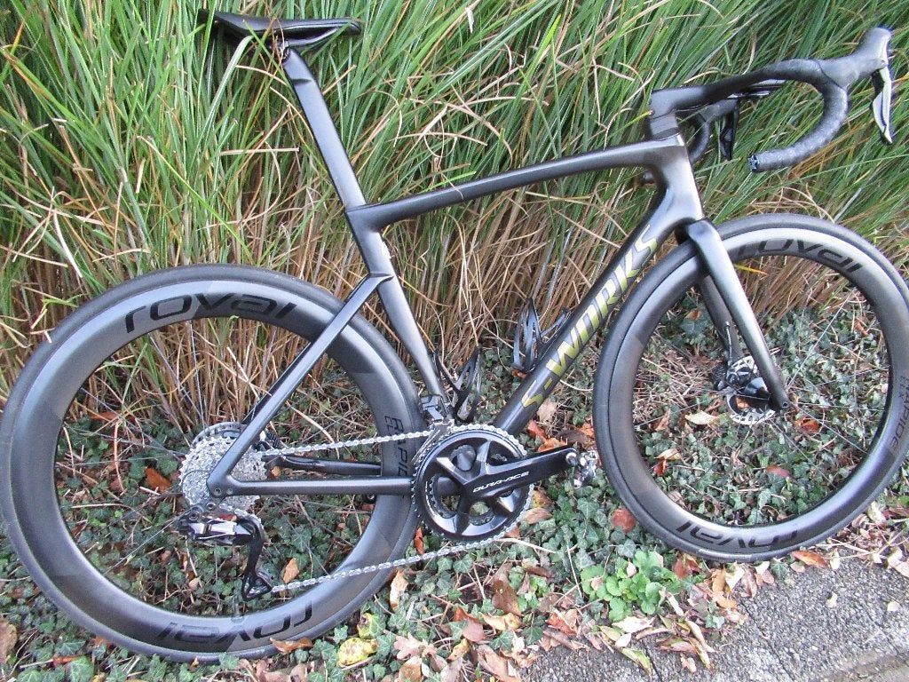 SPECIALIZED S-WORKS SL7 TARMAC MET SL8 COCKPIT MAAT 56, Fietsen en Brommers, 53 tot 57 cm, Ophalen, Carbon