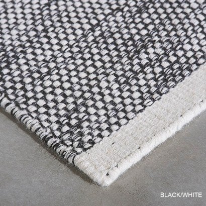 NIEUW VLOERKLEED TAPIJT carpet wol wit/zwart 170x230 cm., Maison & Meubles, Ameublement | Tapis & Moquettes, Neuf, 150 à 200 cm