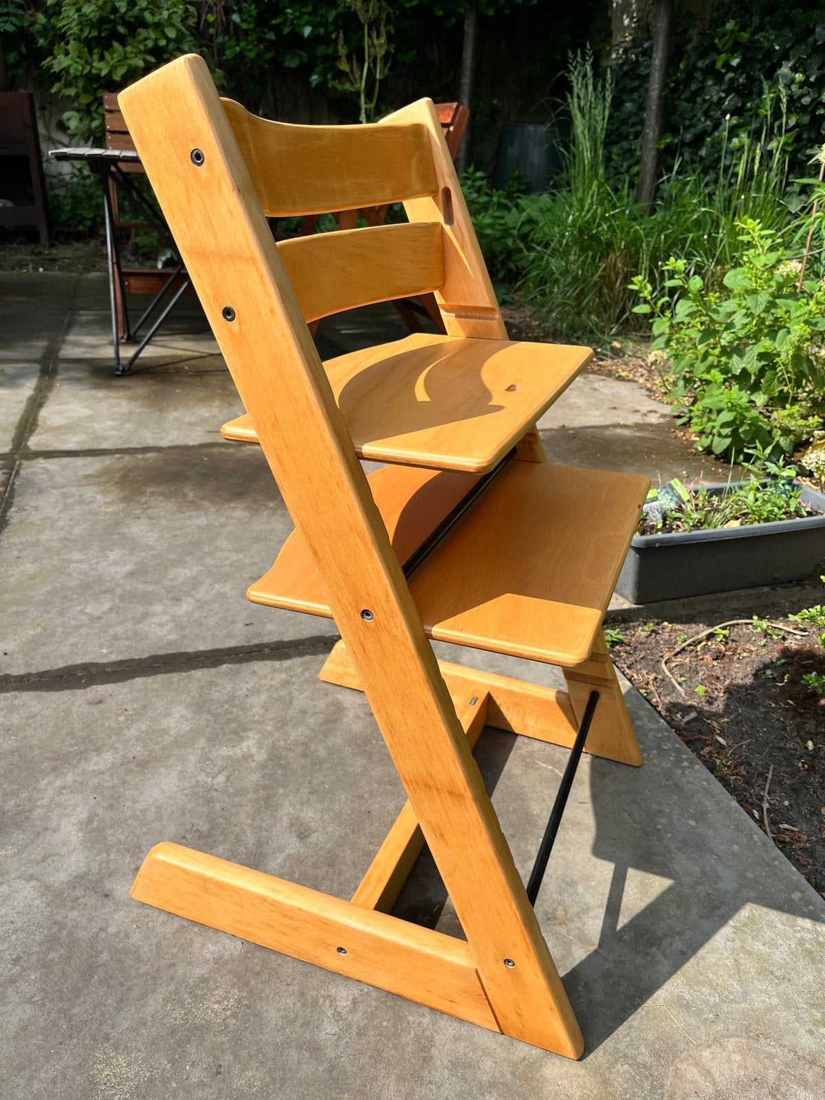 Tripp Trapp meegroeistoel beuk, Kinderen en Baby's, Kinderstoelen, Ophalen, Zo goed als nieuw, Meegroeistoel, Aanschuifbaar