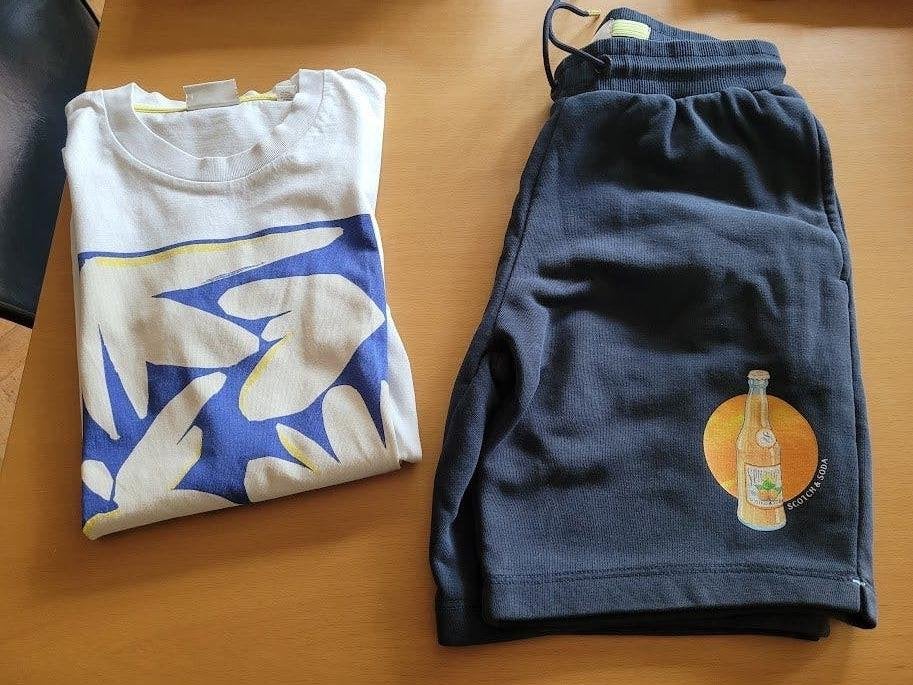 T-shirt et short 152 Scotch & Soda, Garçon ou Fille, Enlèvement ou Envoi, Ensemble, Comme neuf