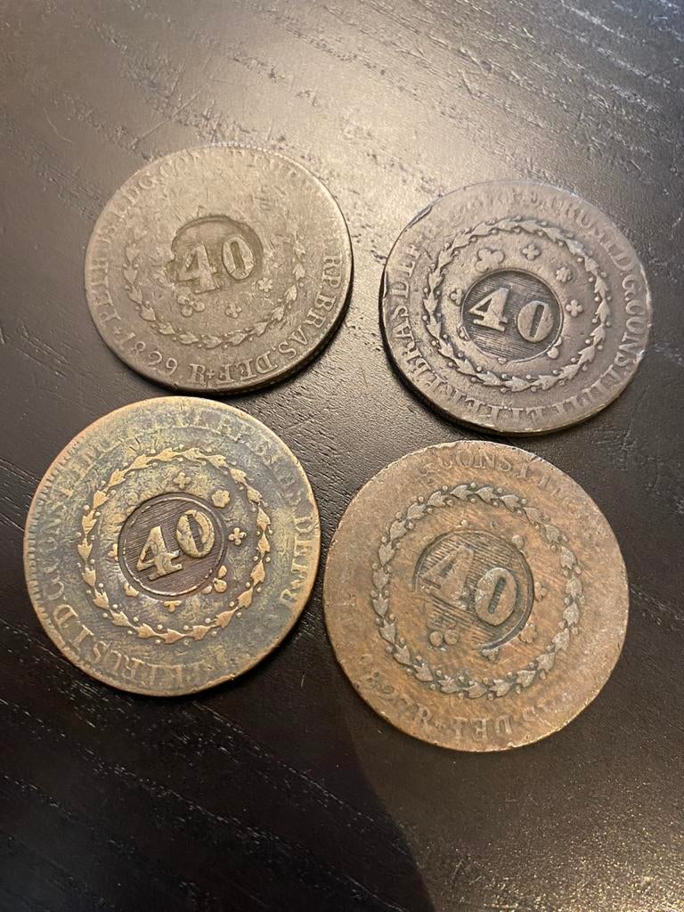 40 reis Brazilië, Postzegels en Munten, Ophalen of Verzenden
