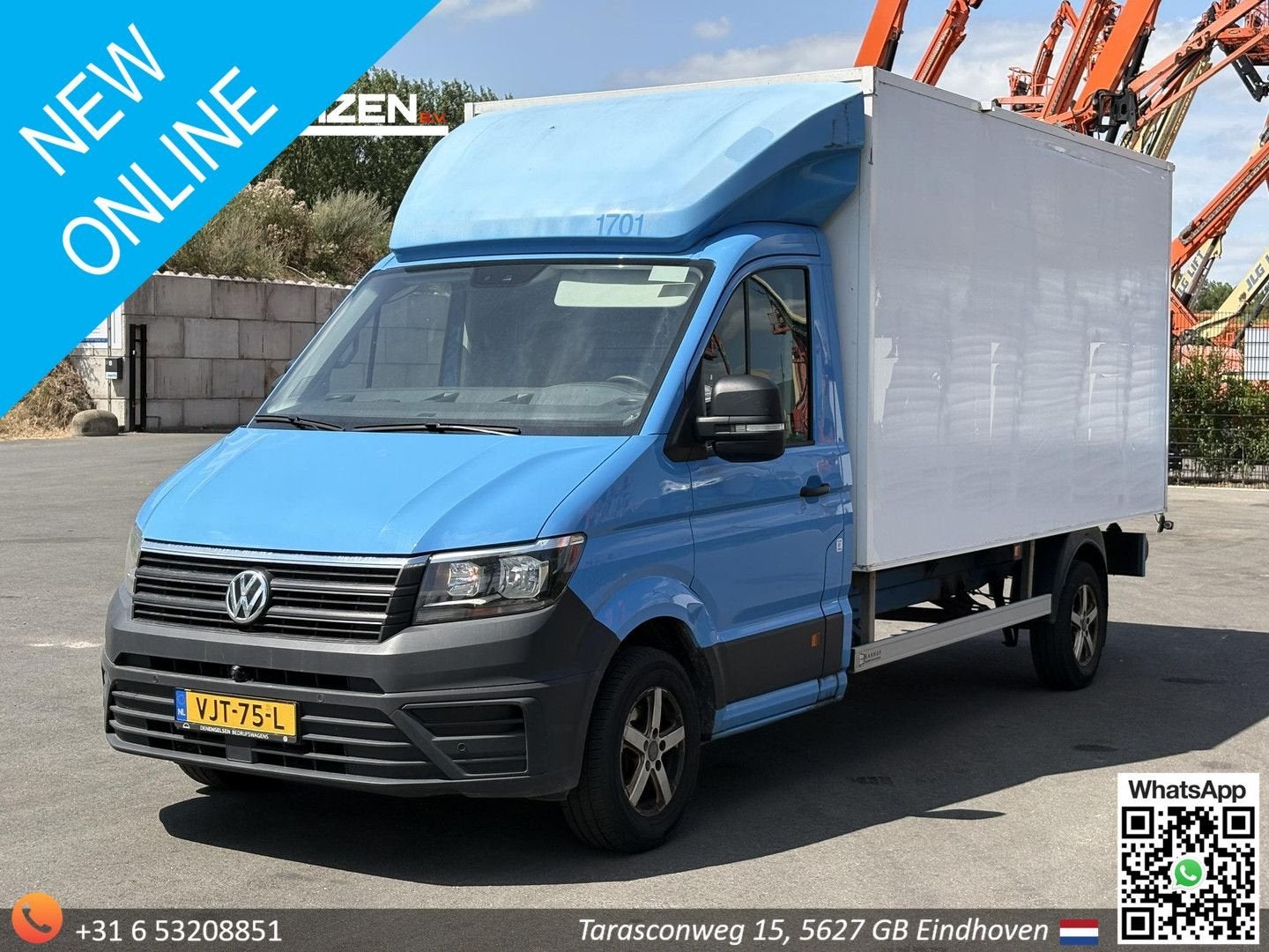 Volkswagen Crafter 35 2.0 TDI L4H3 | € 7.950,- NETTO! | Bakw, Blauw, Bedrijf, 277 g/km, ABS