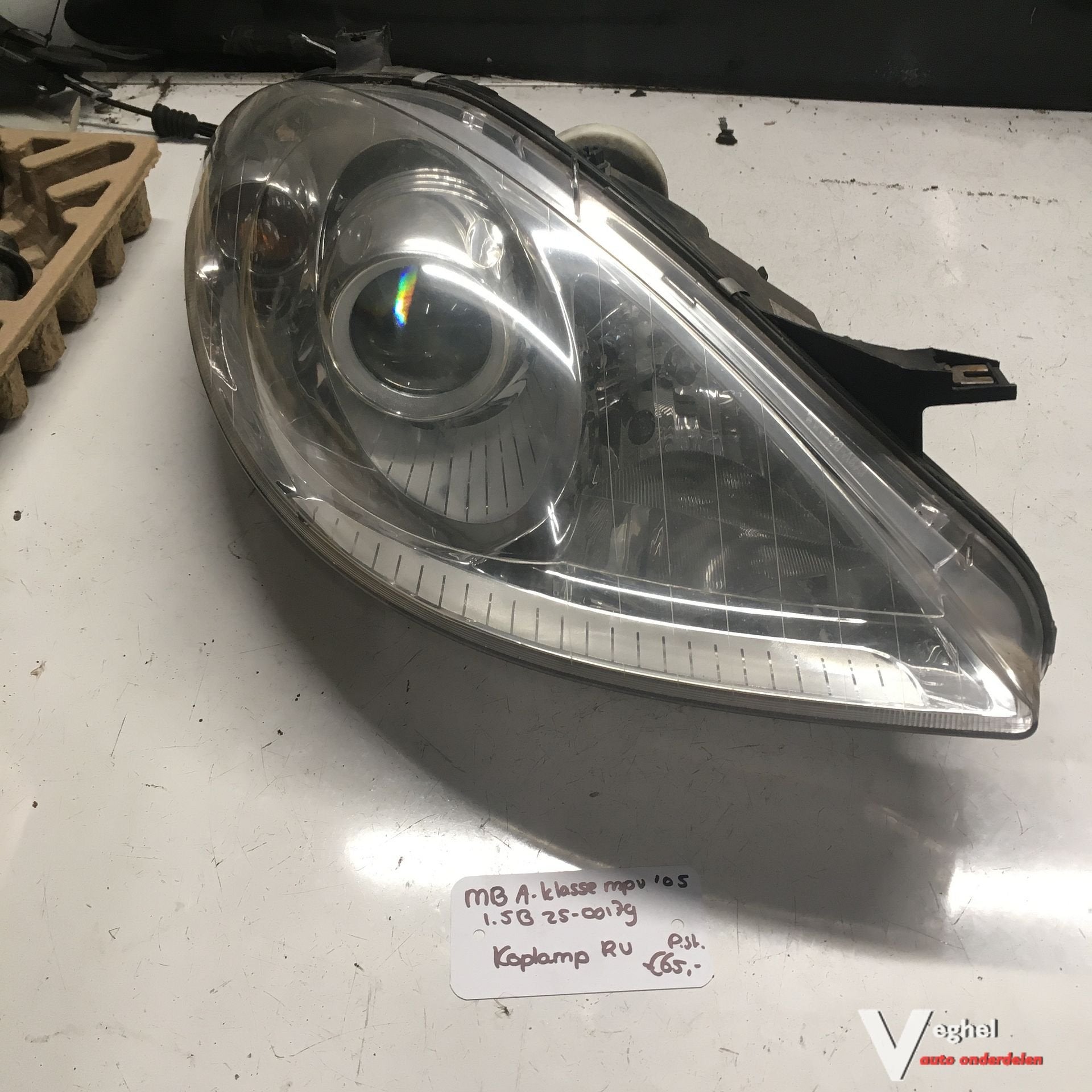 Mercedes A klasse 1.5 B 2005 2500179   Koplamp  Linksvoor of, Gebruikt, -, -, Ophalen of Verzenden