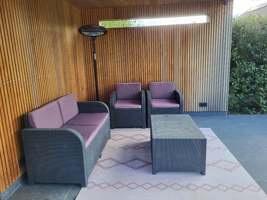 Lounge set, Tuin en Terras, Ophalen, 4 zitplaatsen, Kunststof, Gebruikt