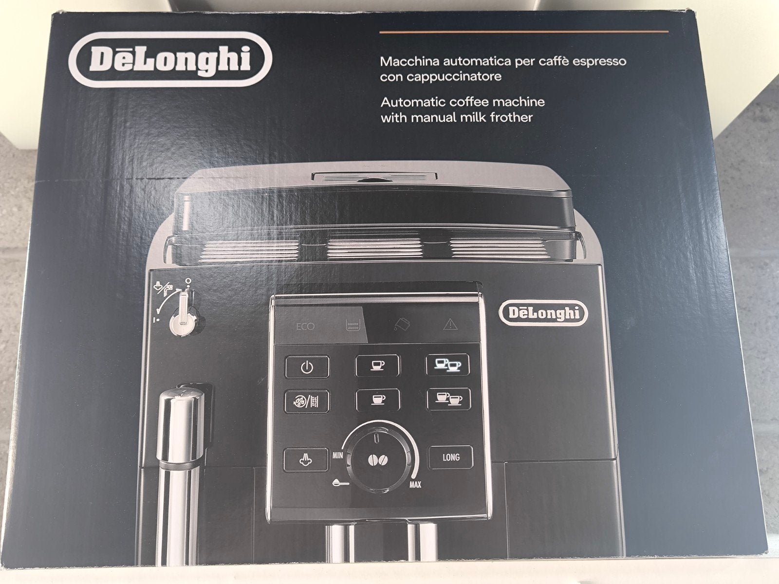 DeLonghi ECAM 13.123.B Espresso Volautomaat, Enlèvement, Comme neuf, Café moulu, Réservoir d'eau amovible