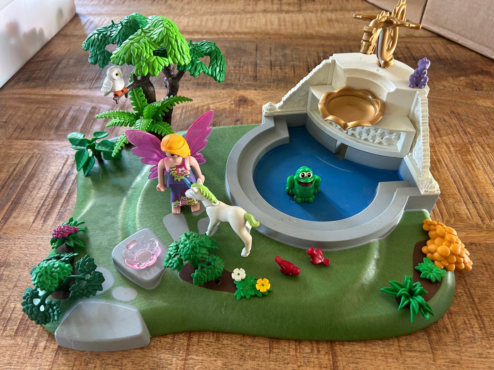 Set Playmobil 4008 - Jardin des elfes avec fontaine, Enlèvement ou Envoi, Kit complet, Utilisé, Autres types