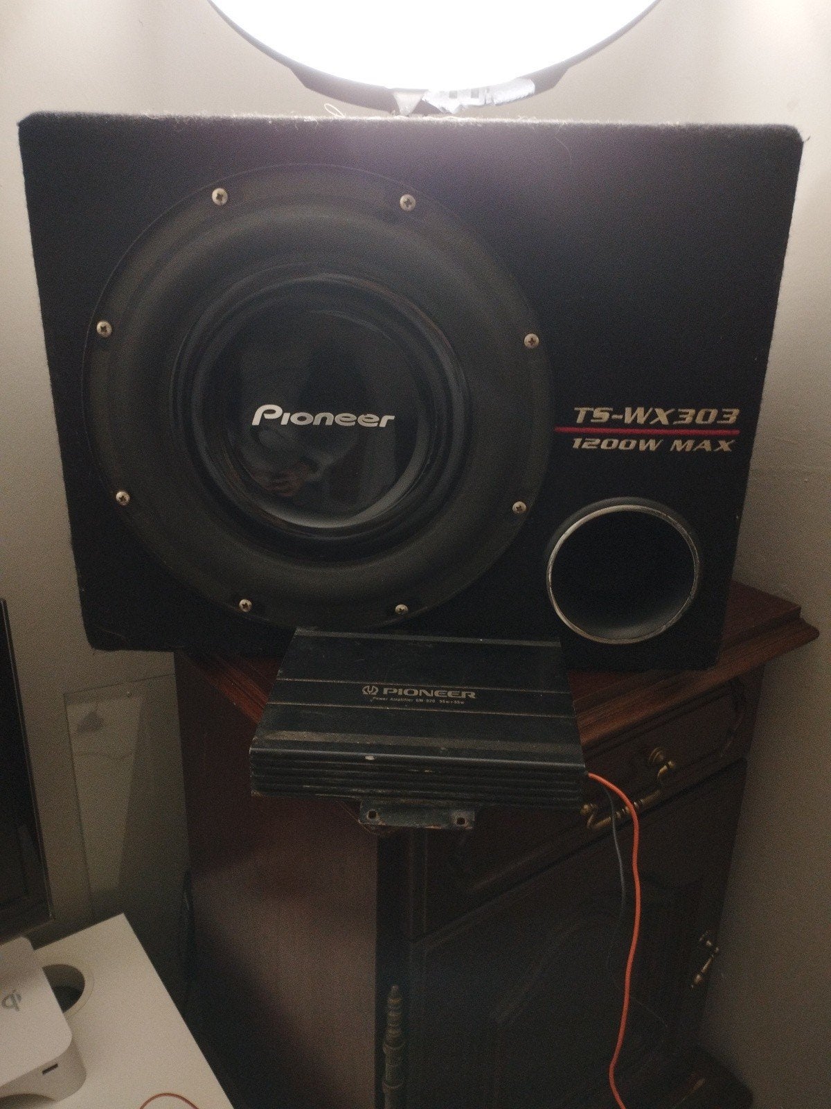Pioneer subwoofer en versterker, Auto diversen, Ophalen, Gebruikt