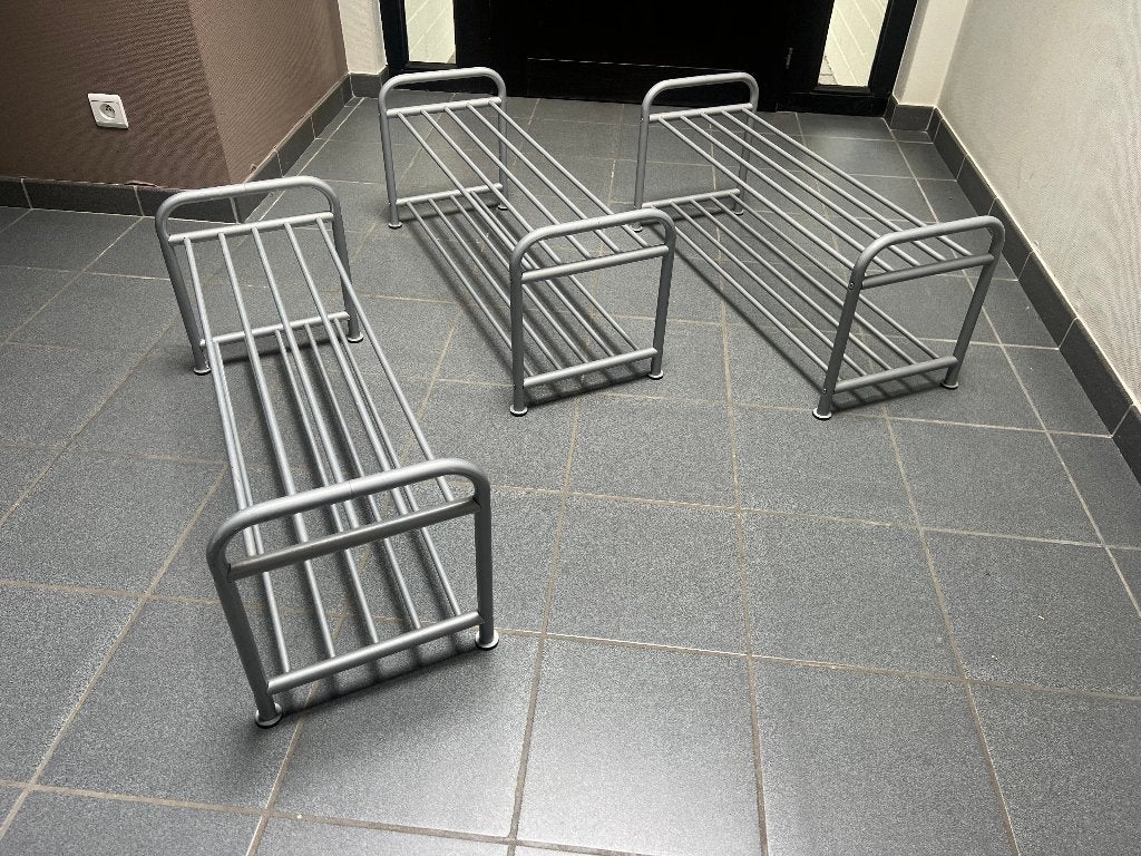 Modern schoenrek | metaal | zilvergrijs |, Ophalen, Zo goed als nieuw