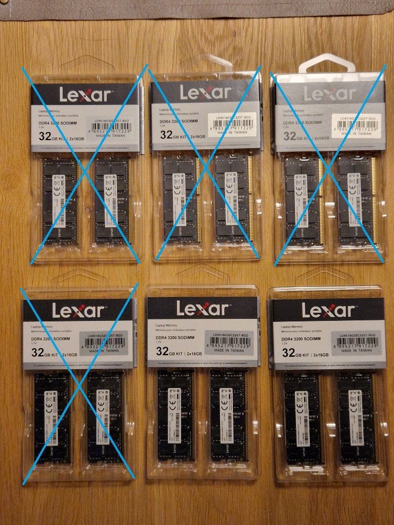 NOUVEAU ! LEXAR DDR4 SO-DIMM 2 x 16 Go, 32 Go, 3 200 MHz, Neuf, 32 GB, Enlèvement ou Envoi, DDR4