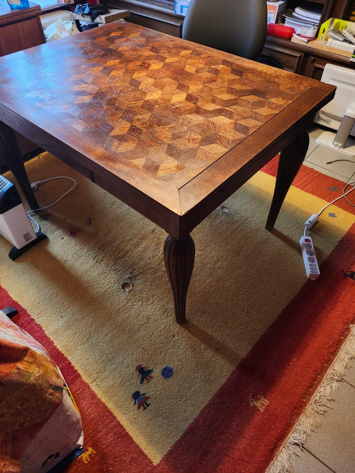 table ancienne, utilisable comme bureau, Antiquités & Art, Enlèvement