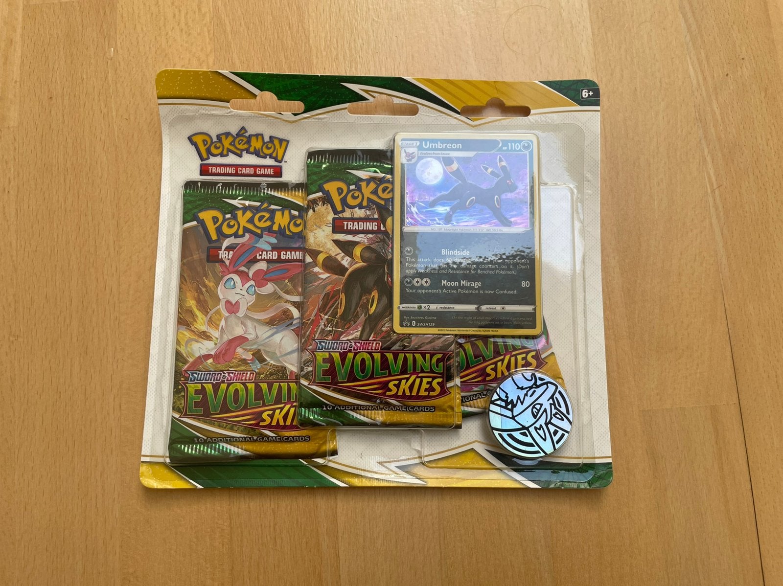 Umbreon 3- pack blister - evolving skies - engels, Enlèvement ou Envoi, Comme neuf