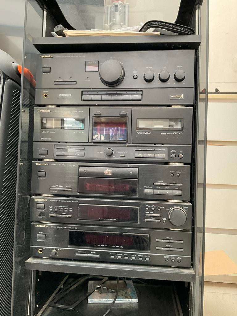 Technics installatie - complete set werk goed, TV, Hi-fi & Vidéo, Chaîne Hi-fi, Enlèvement