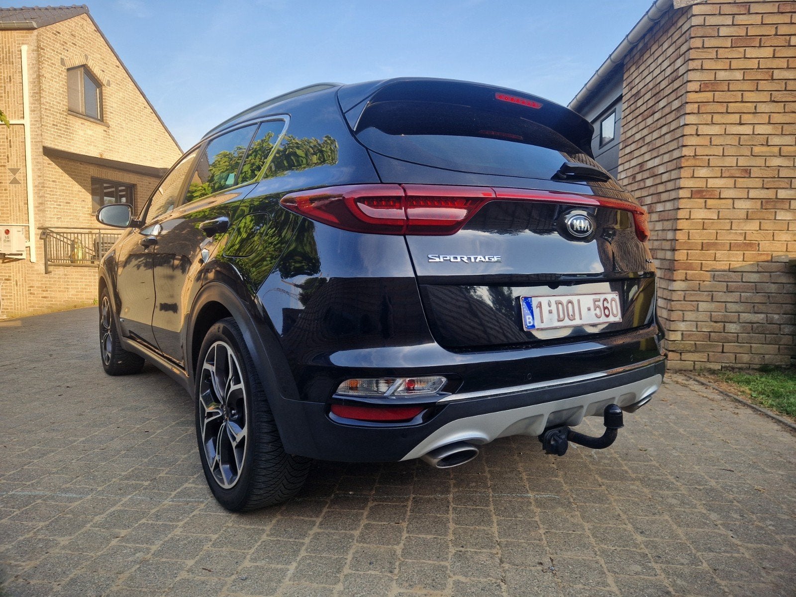 Kia sportage 1.6tgdi facelift GTline awd automaat 2019, Cuir, Euro 6, Entretenue par le concessionnaire, Noir