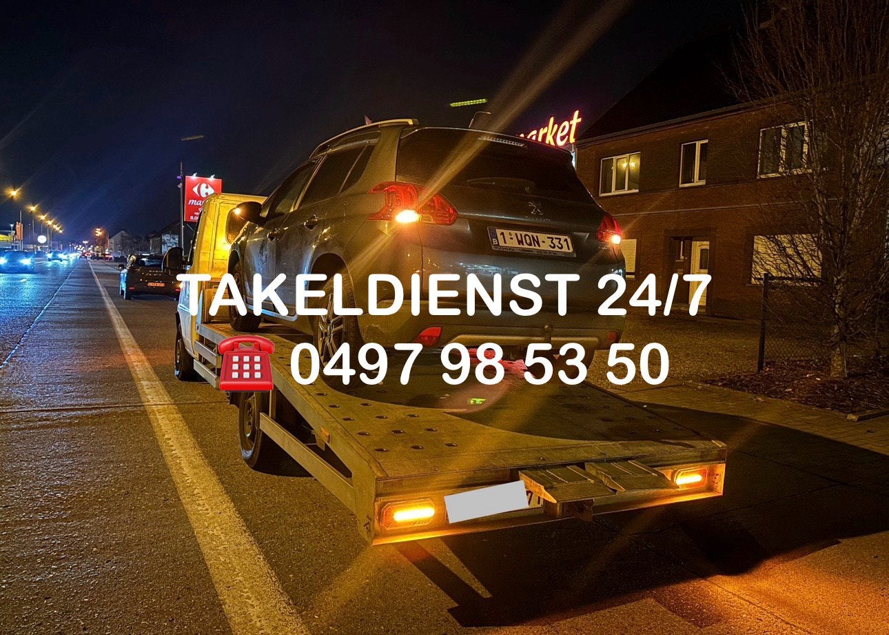 24/7 TAKELDIENST / AUTOTRANSPORT/ 0497 98 53 50, Enlèvement